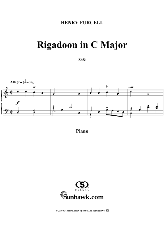 Rigadoon in C Major