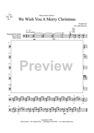 We Wish You a Merry Christmas - Percussion 1