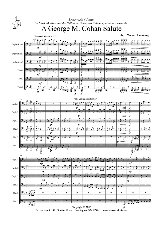 A George M. Cohan Salute - Score