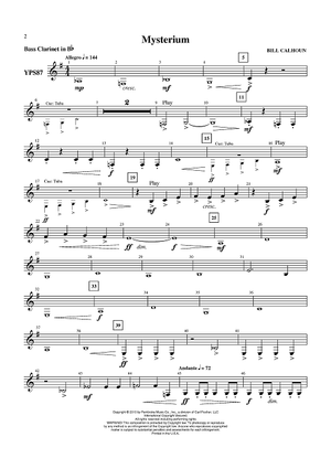 Mysterium - Bass Clarinet in B-flat