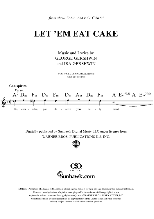 Let 'Em Eat Cake