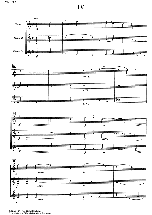 Miniatura No. 4 - Score