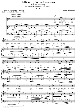 Frauenliebe und -leben (Song Cycle), Op. 42, No. 5 - Helft mir, ihr Schwestern - No. 5 from "Frauenliebe und -leben" op. 42