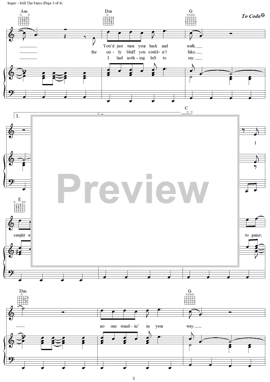 My God Is Still The Same Sheet Music