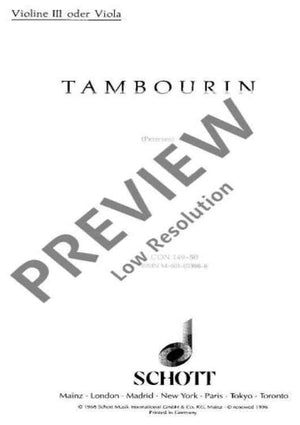 Tambourin - Violin 3 (viola)