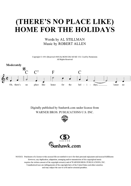 (There's No Place Like) Home for the Holidays