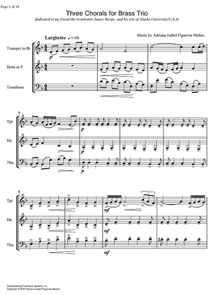 3 Chorals - Score