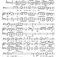 Messiah, no. 11: The people that walked in darkness - Piano Score