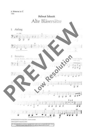 Alte Bläsersätze - 5th Part (tuba)