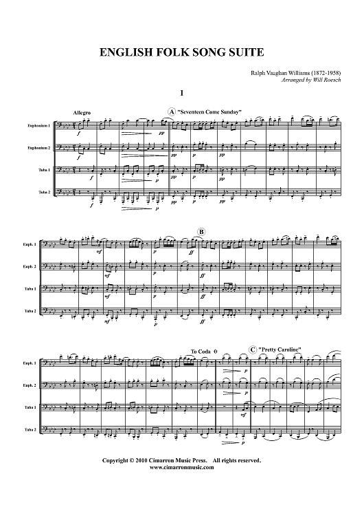 English Folk Song Suite - Score