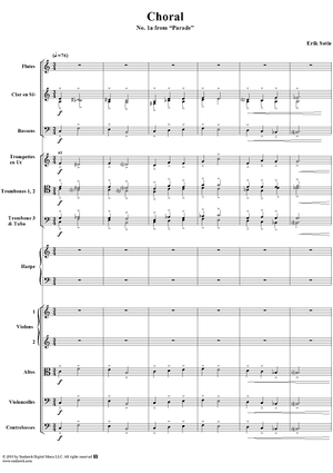 Parade: Choral - Full Score