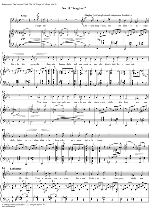 "Fangt an!", No. 11 from "Des Sängers Fluch", Op. 139
