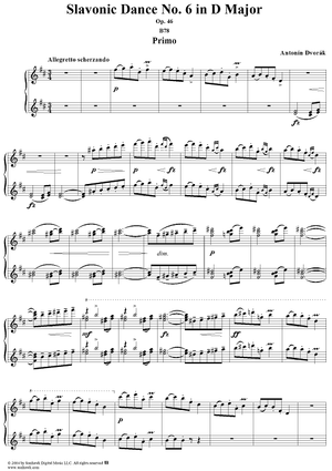 Slavonic Dance No. 6 in D Major, Op. 46, No. 6