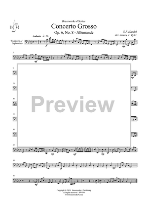 Concerto Grosso, Op. 6, No. 8 - Allemande - Trombone