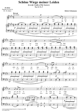 "Schöne Wiege meiner Leiden", Op. 24, No. 5