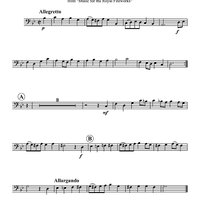 Bouree from "Music for the Royal Fireworks" - Euphonium 2 BC/TC