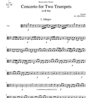 Concerto for Two Trumpets in Bb - Viola