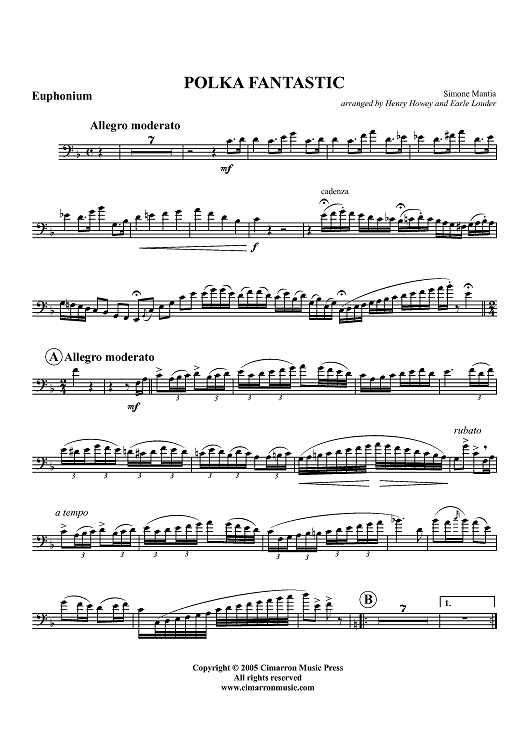 Polka Fantastic - Solo Euphonium BC/TC