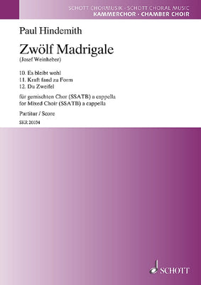 12 Madrigals - Choral Score