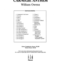 Carnegie Anthem - Score Cover