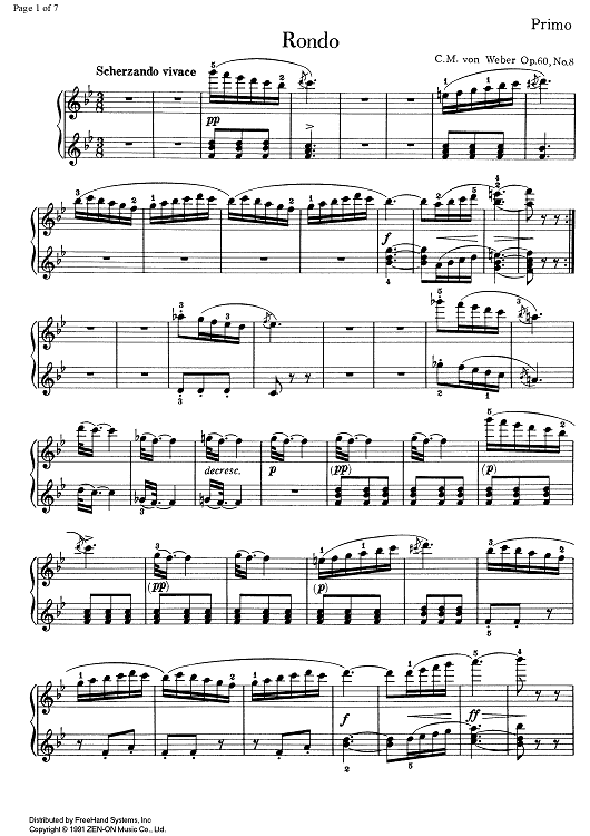 Rondo Op.60 No. 8 - Piano 1
