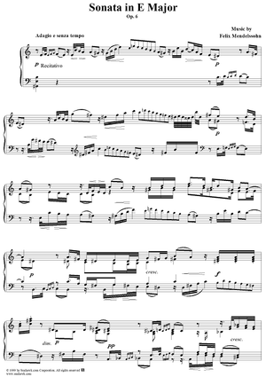 Piano Sonata in E Major, Op. 6 - Recitativo (etc.)