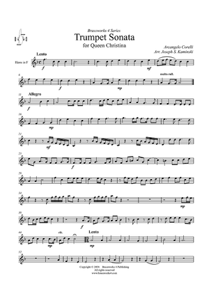 Trumpet Sonata - Horn in F