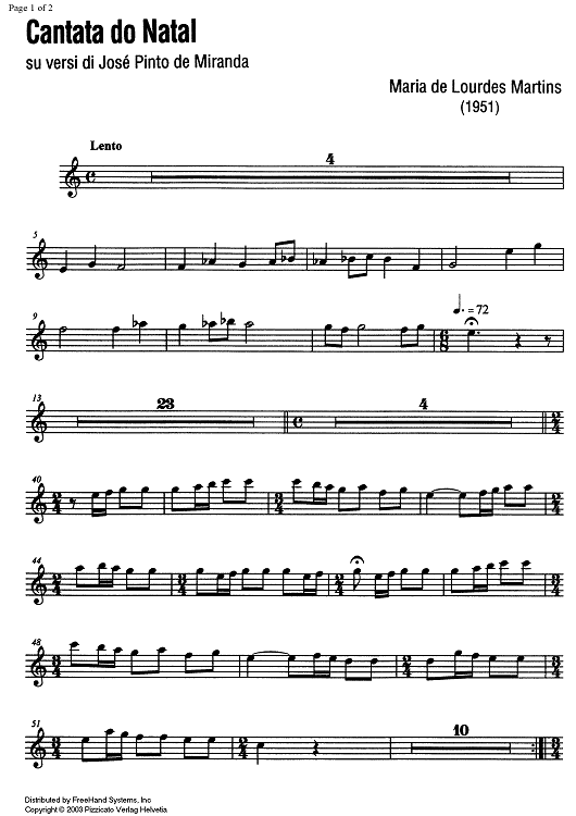 Cantata do Natal - Violin