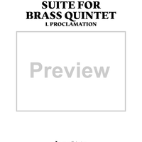 Suite for Brass Quintet - 1. Proclamation