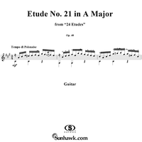 Etude No. 21 in A major - From "24 Etudes"  Op. 48