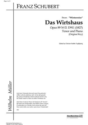Das Wirtshaus Op.89 No.21 D911