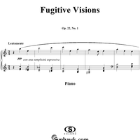Fugitive Visions, op. 22, no. 1  (Lentamente)