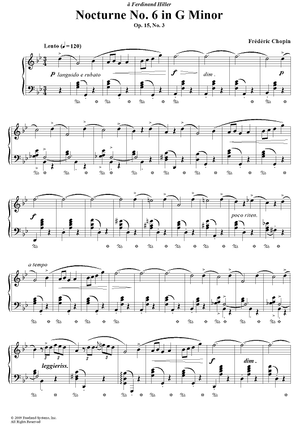 No. 6 in G Minor, Op. 15, No. 3