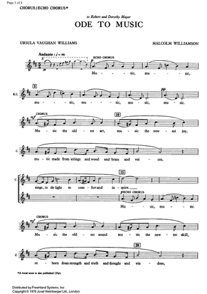 Ode to Music - Score