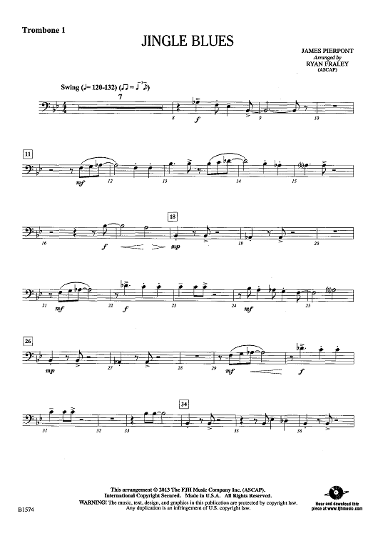 Jingle Blues - Trombone 1