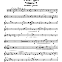 5 Madrigals, Vol. 2 - Trumpet 2
