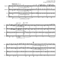 Sheep May Safely Graze - For Tuba-Euphonium Quartet - Score