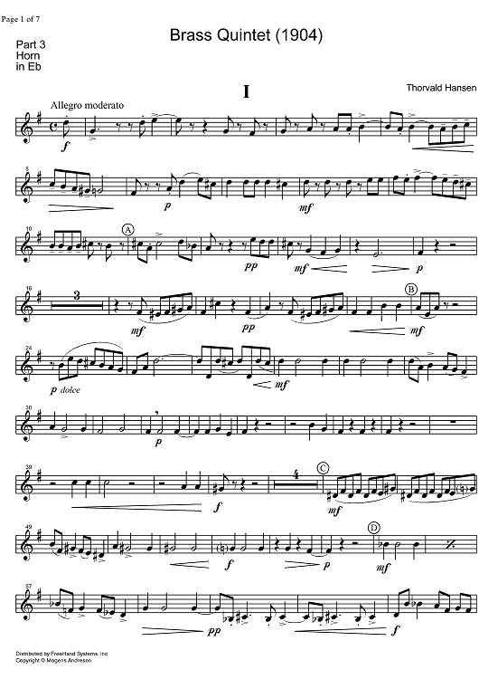 Quintet - Horn in E-flat