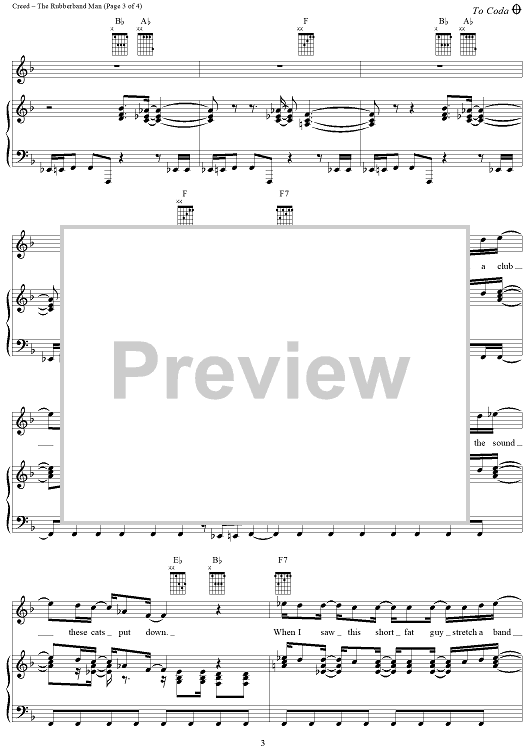The Rubberband Man" Sheet Music by The Spinners for Piano/Vocal/Chords Sheet Music Now