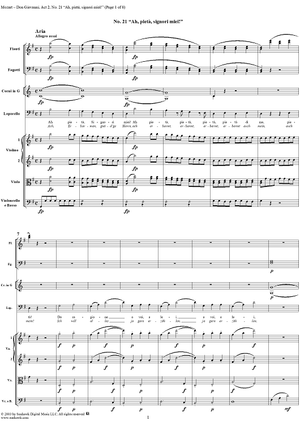 "Ah, pietà, signori miei!", No. 21 from "Don Giovanni", Act 2, K527 - Full Score