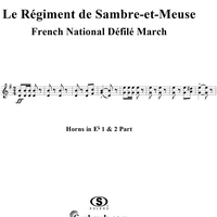 Le Régiment de Sambre-et-Meuse - E-flat Horns 1 & 2