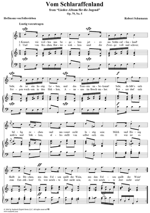 Vom Schlaraffenland, No. 5, Op. 79