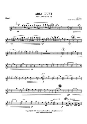 Aria - Duet from Cantata No. 78 - Flute 2