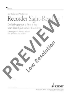 Recorder Sight-Reading 1