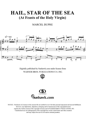 Hail, Star of the Sea, from Sixteen Chorales "Le Tombeau de Titelouze", Op. 38, No. 11