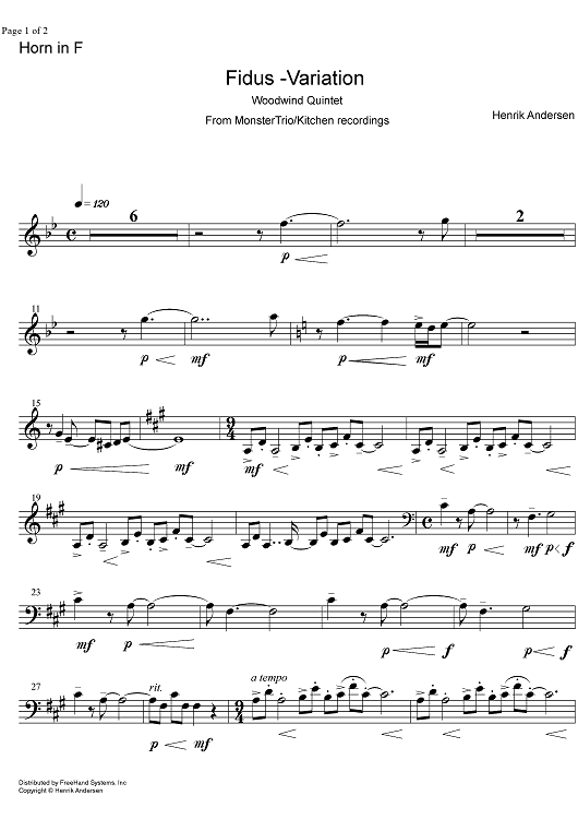 Fidus Variation - Horn in F