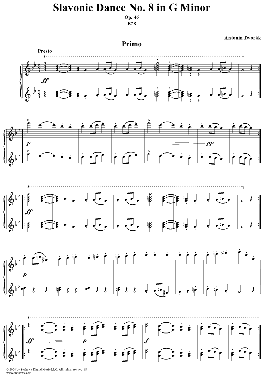 Slavonic Dance No. 8 in G Minor, Op. 46, No. 8