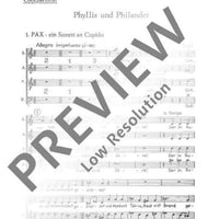Phyllis und Philander - Choral Score