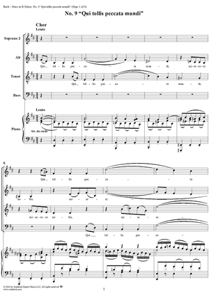Mass in B Minor, BWV232, No. 9: "Qui tollis peccata mundi"