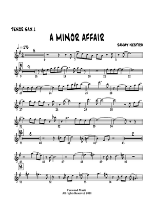 A Minor Affair - Tenor Sax 1